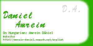 daniel amrein business card